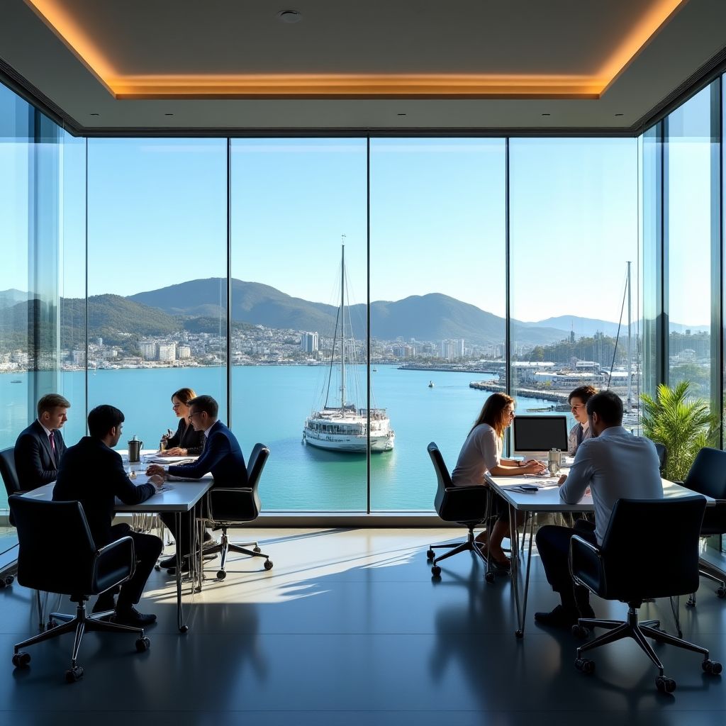 Topsyturvied office in Wellington